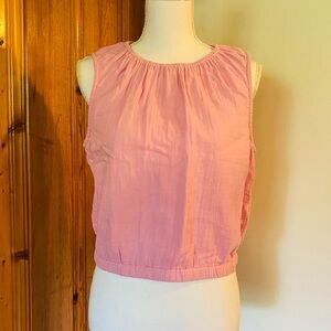 Pact Pink cotton Gauze Tank Top